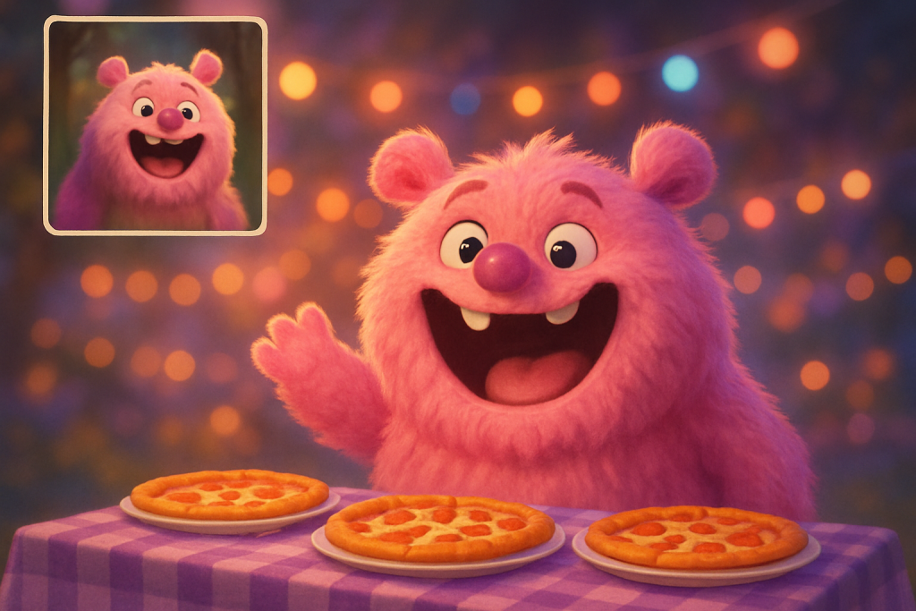 AI generated animated pickle music