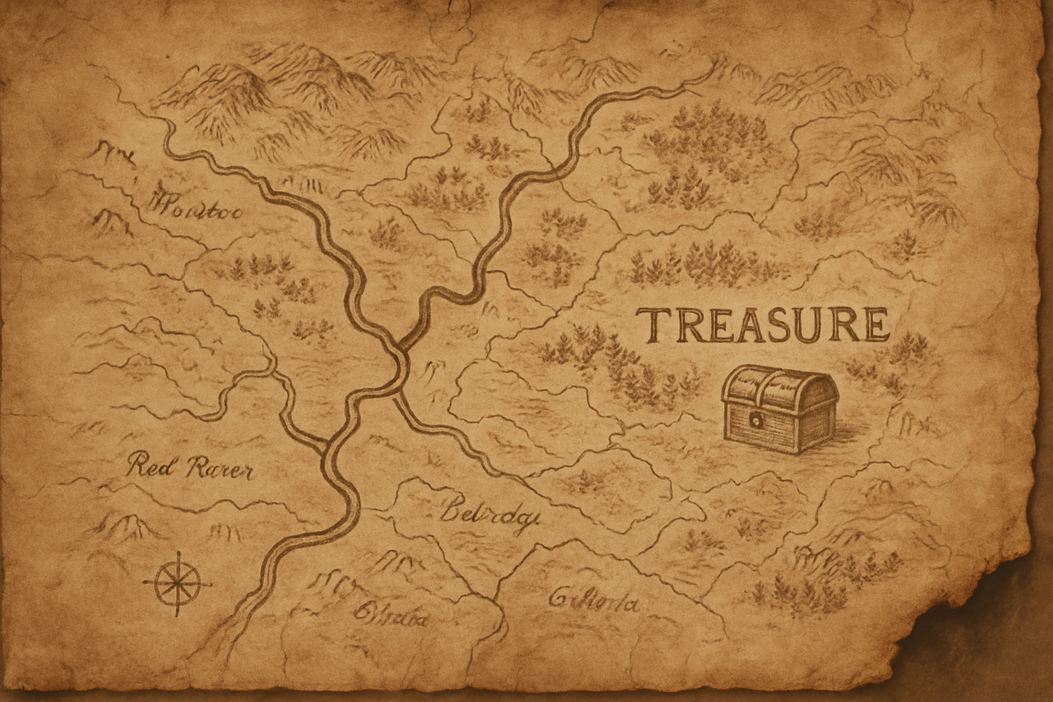 How to Create an Authentic-Looking Pirate Treasure Map in Photoshop