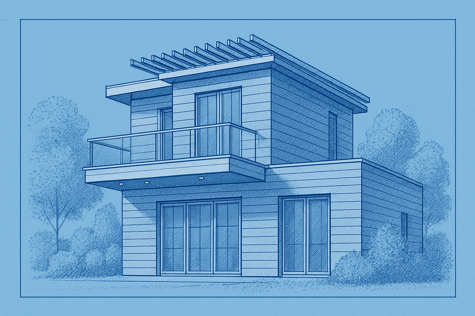 Transform Your Photos into Architectural Blueprint Art with Photoshop