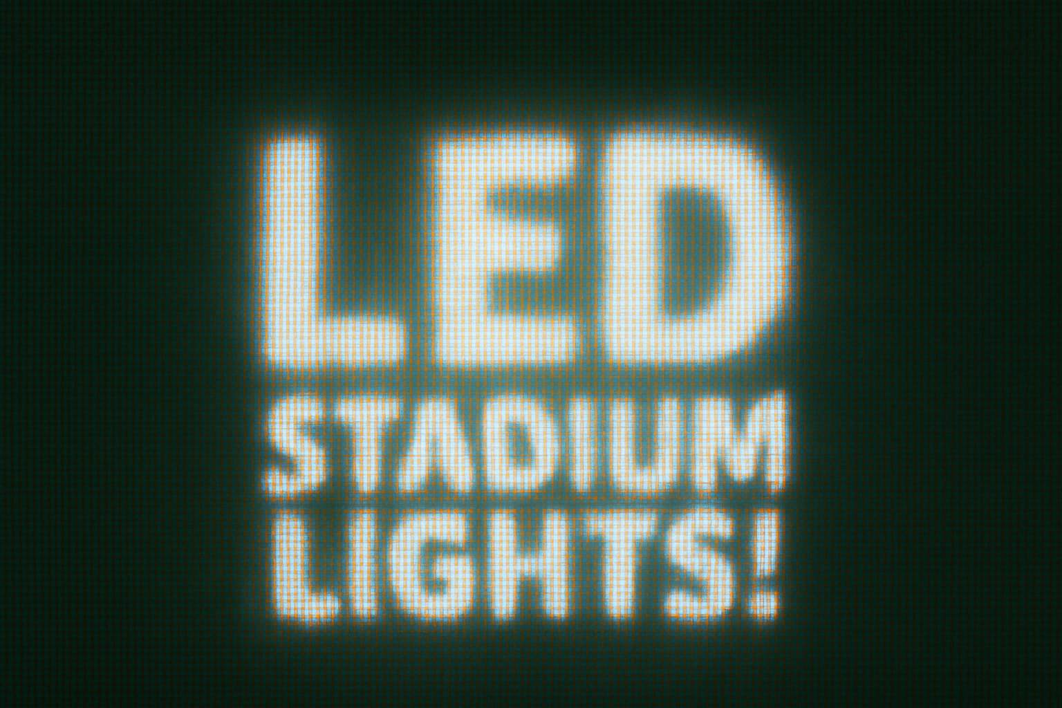 How to Turn Your Text into Massive LED Signs using Photoshop