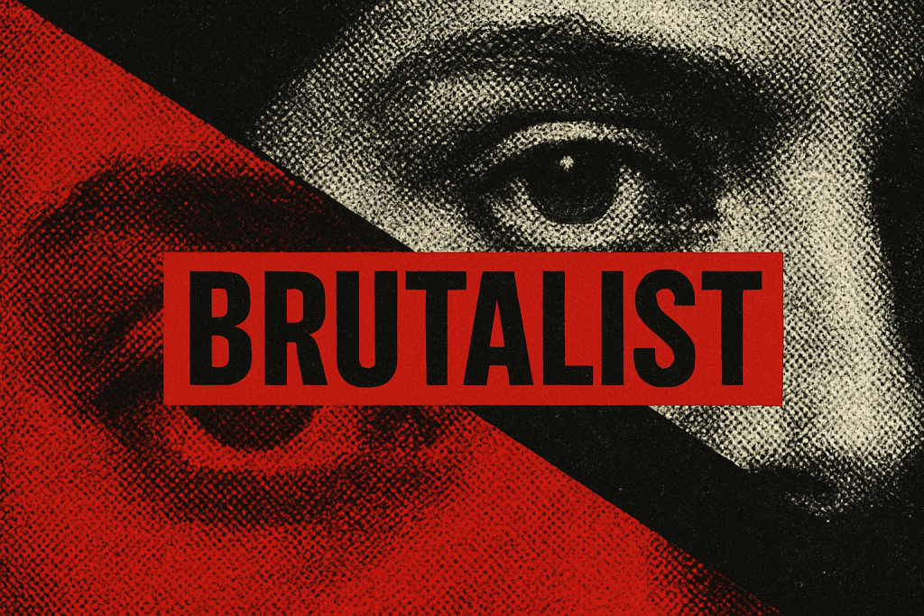 Brutalist Photoshop Poster Eyeball Design
