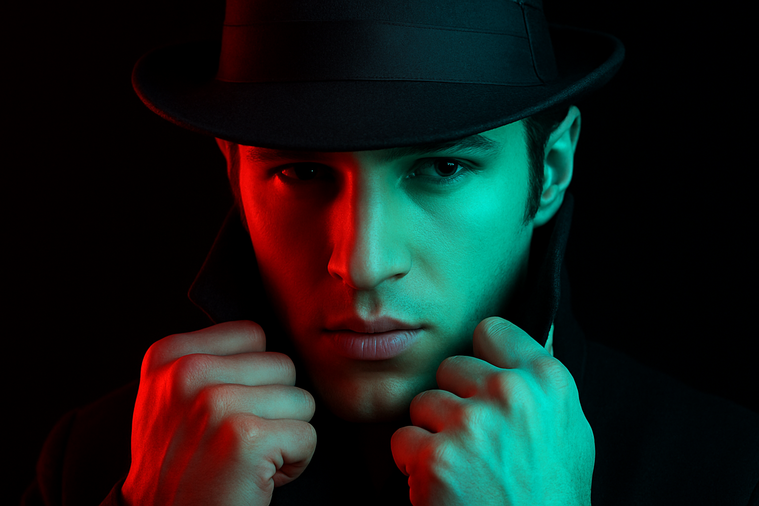 How to Create a Striking Red and Blue Face Portrait Using Photoshop