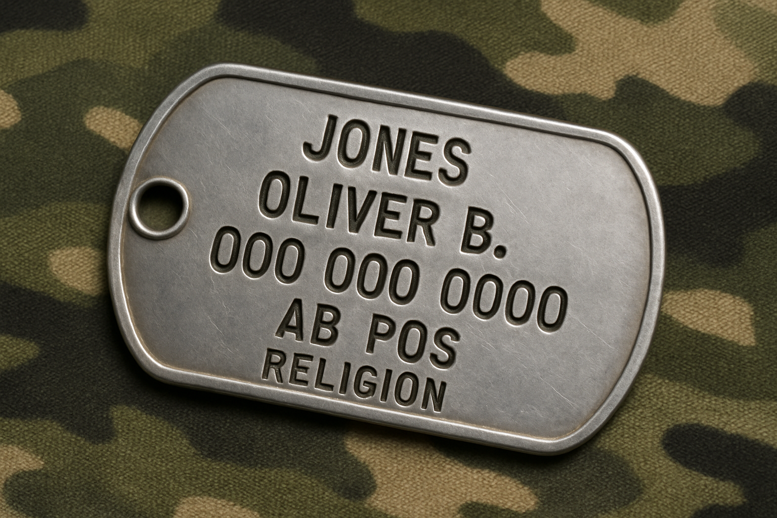Crafting a Classic Military Dog Tag in Photoshop Part 2: The Text Effect