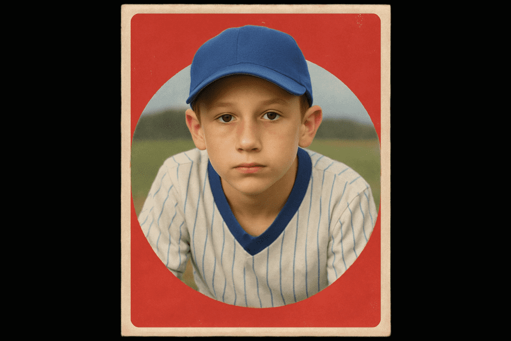 Classic Vintage Baseball Card Creation