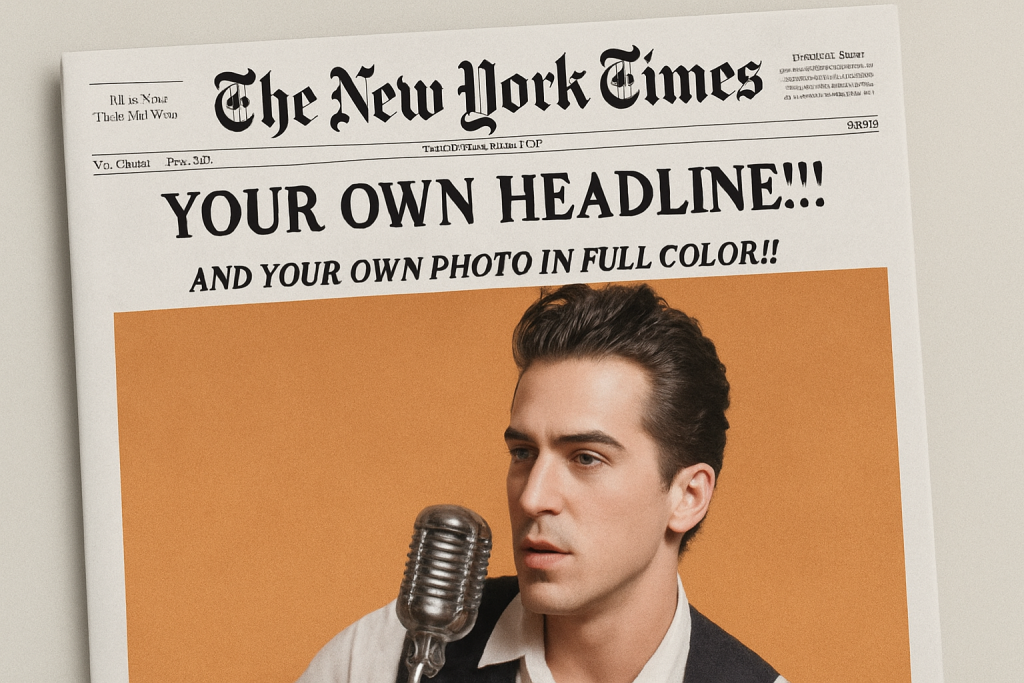Colorful Custom New York Times Cover Design
