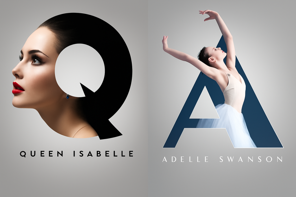 Creatively Layered Photoshop Letter Portrait