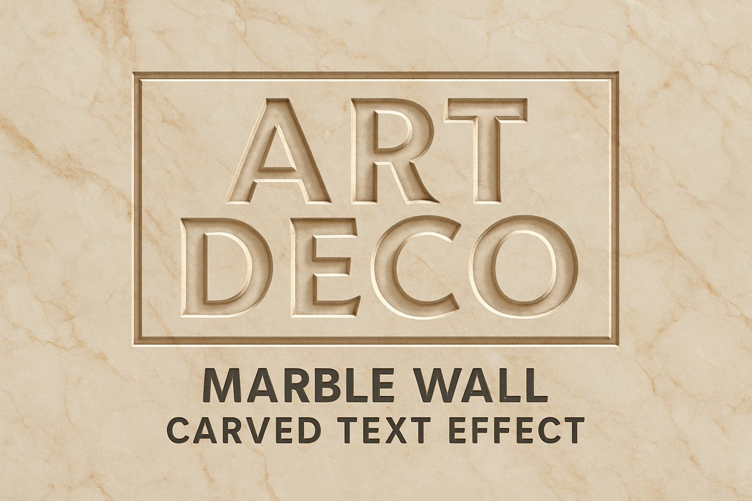 Master the Art of Creating Dramatic Carved Text in Marble with Photoshop