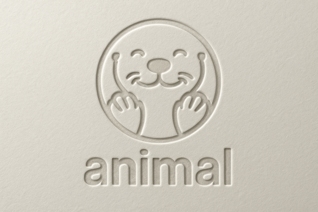 Embossed Logo on Textured Paper Guide