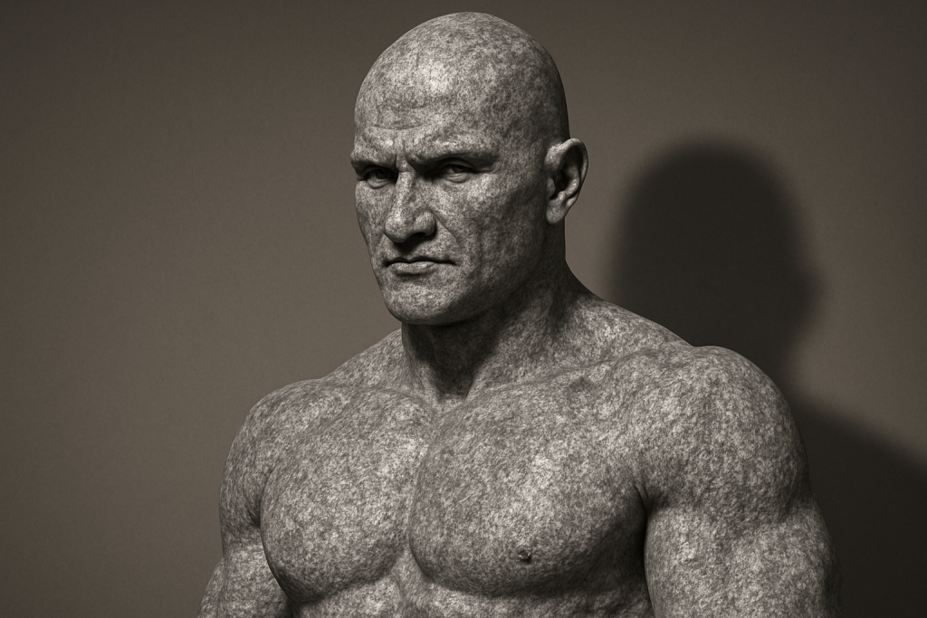 Epic Realistic Granite Statue Portrait Transformation