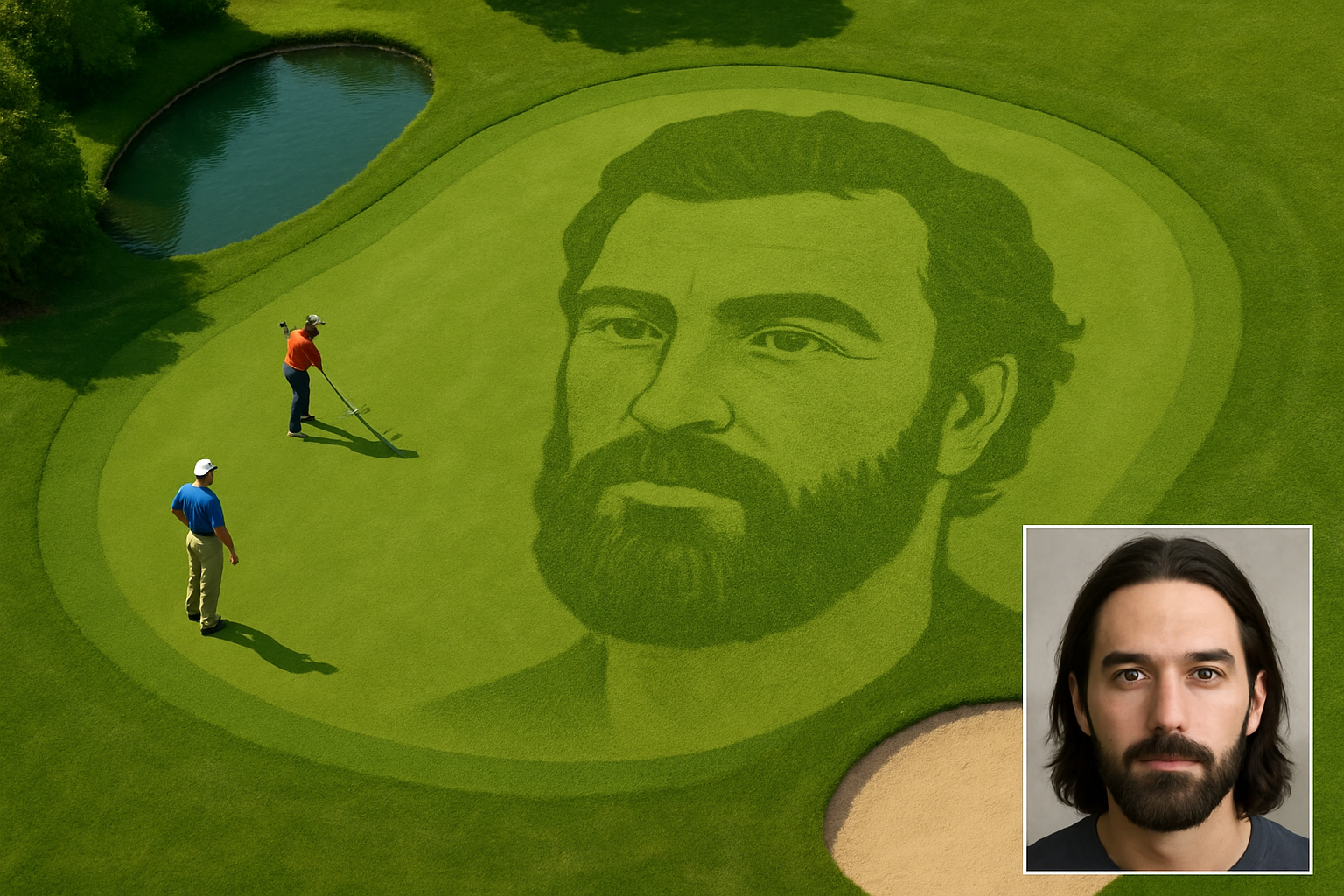 Transform Your Face into a Golf Course in Photoshop