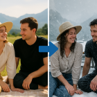 Flux Kontext AI editing showcase