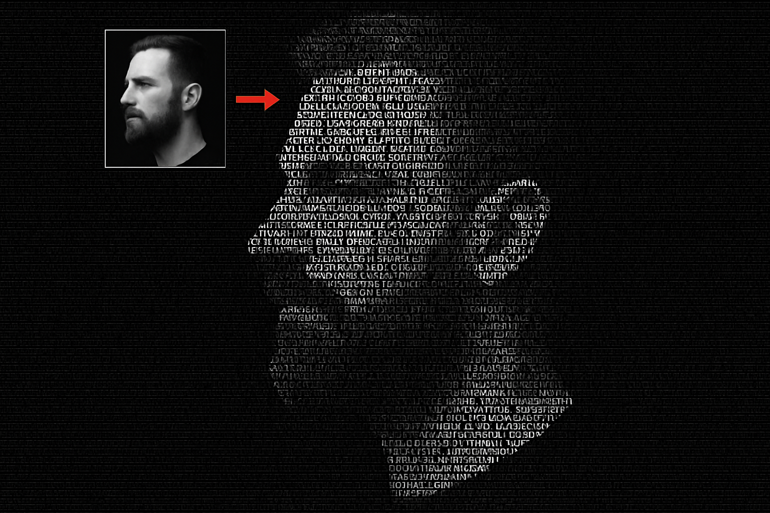 How to Transform a Headshot into a Text-Powered Portrait
