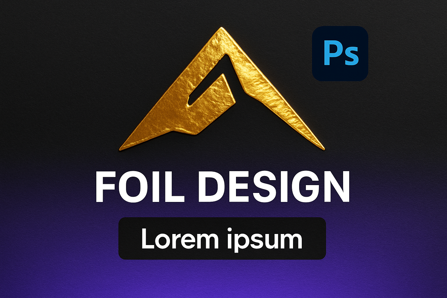 How to Create a Stunning Gold and Silver Foil Stamping Effect in Photoshop