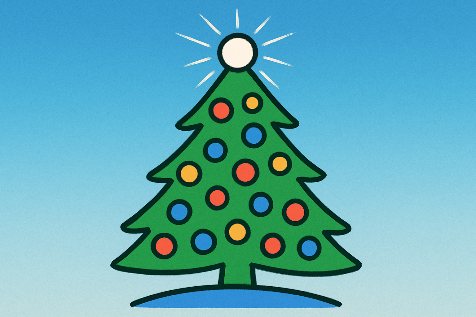 How to Create a Festive Minimalistic Christmas Tree Greeting Card in Photoshop