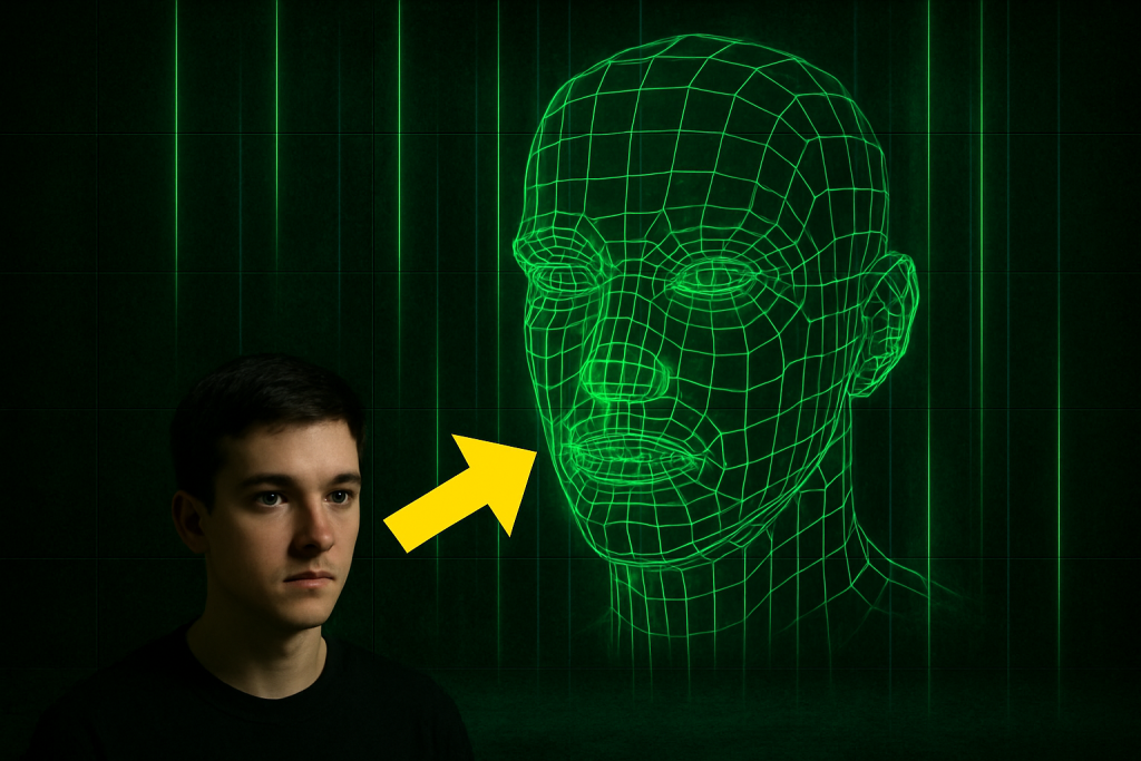 Neon Laser Grid Portrait Tutorial