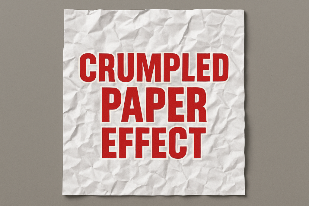 Realistic Photoshop Crumpled Paper Tutorial Guide