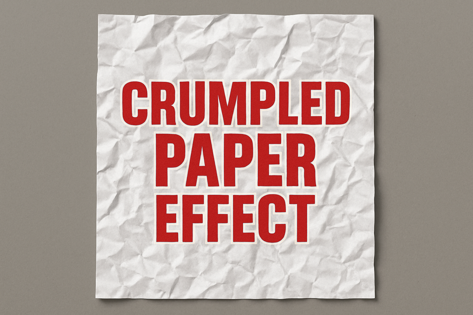 How to Create a Realistic Crumpled Paper Effect in Photoshop