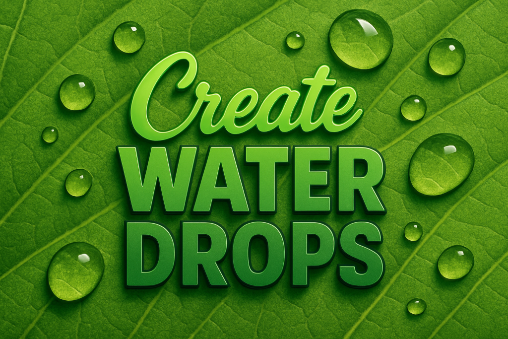 Realistic Photoshop Water Droplet Art Tutorial