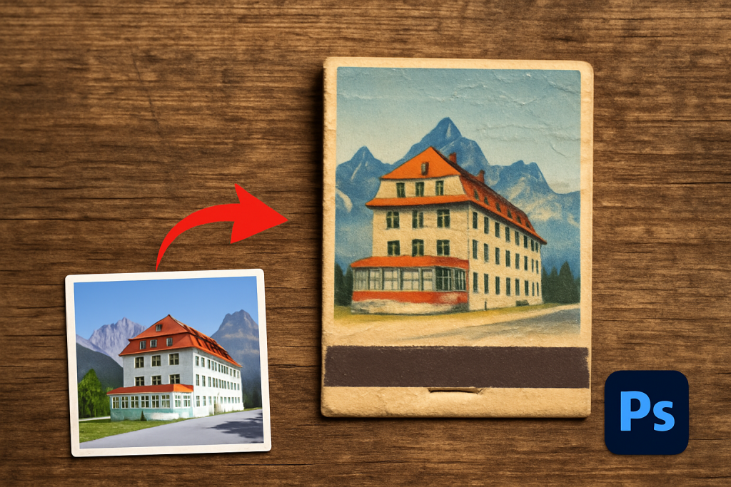 Retro Matchbook Photo Cover Tutorial