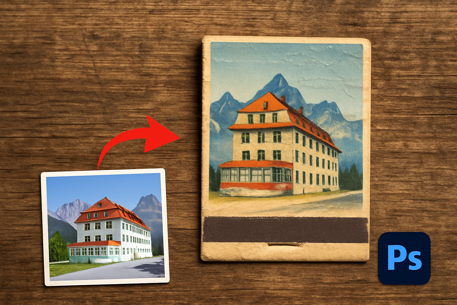 How to Create Vintage Matchbook Covers from Photos in Photoshop