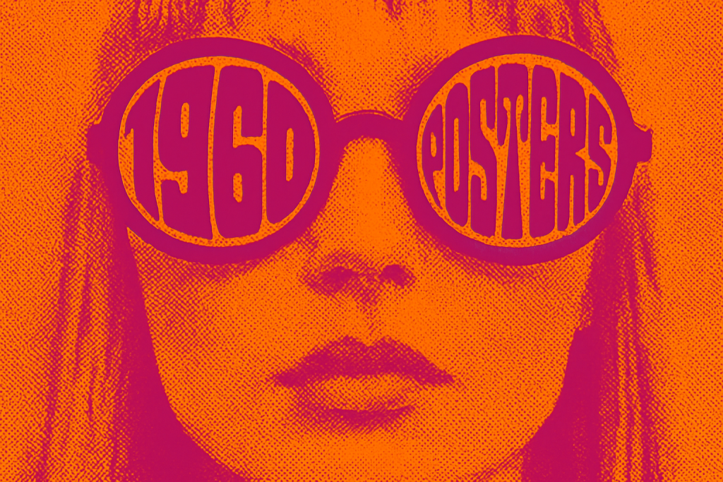 Retro Psychedelic Poster Sunglasses Art