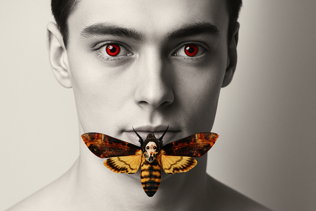 Sinister Red Eyes Movie Portrait Creation