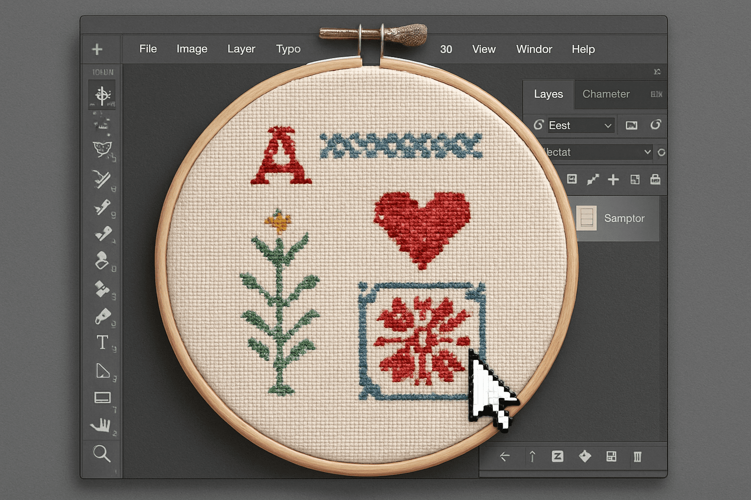 How to Create a Custom Needlework Sampler in Photoshop