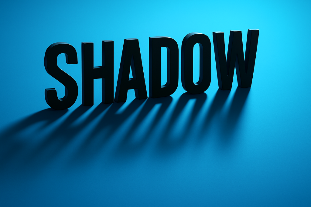 Vivid Layered Shadow Typography Effect