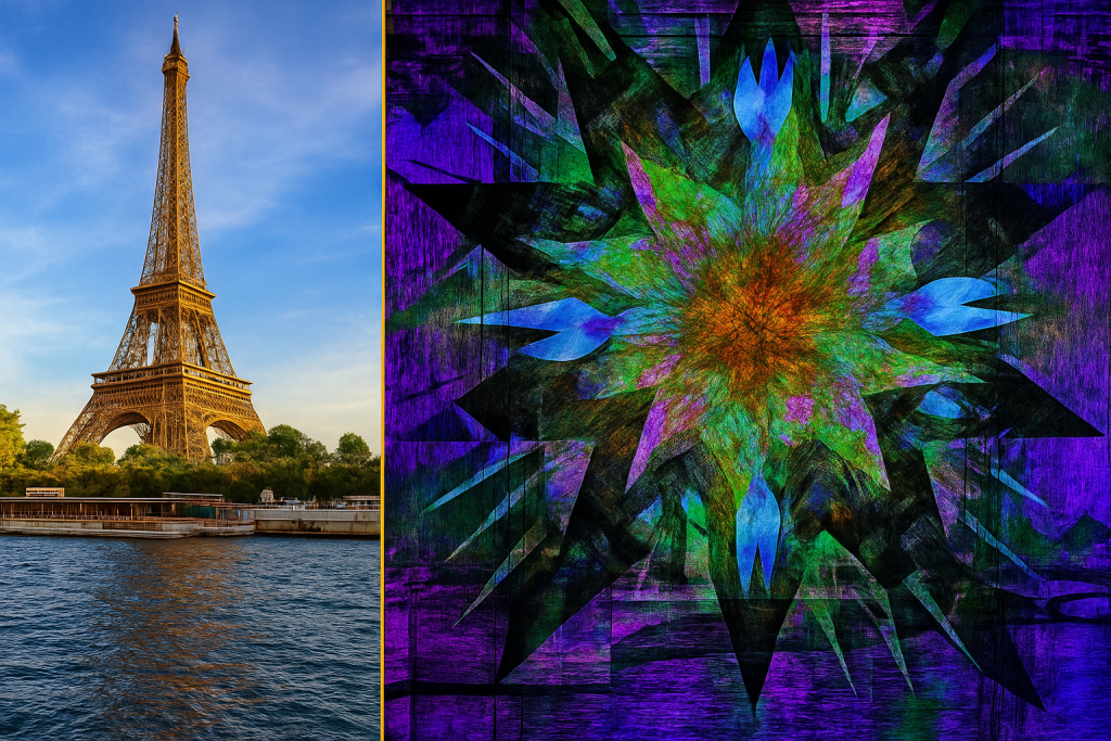 Vivid Symmetrical Kaleidoscope Photo Transformation