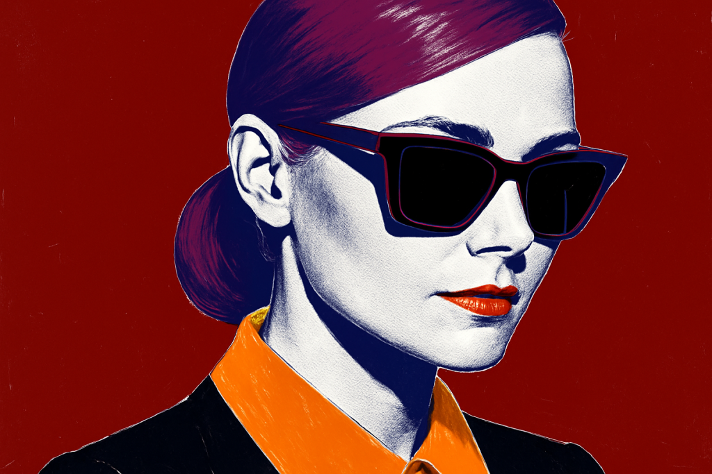 Vivid Warhol Style Pop Art Portrait