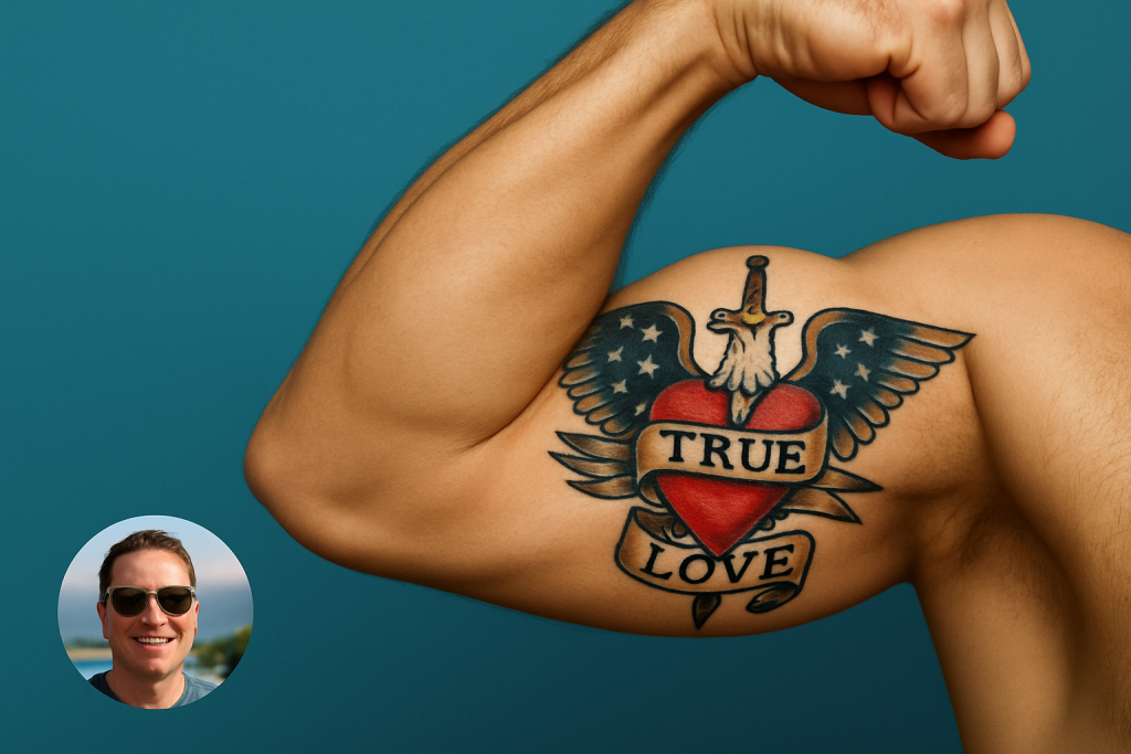 hyper realistic colorful tattoo photoshop