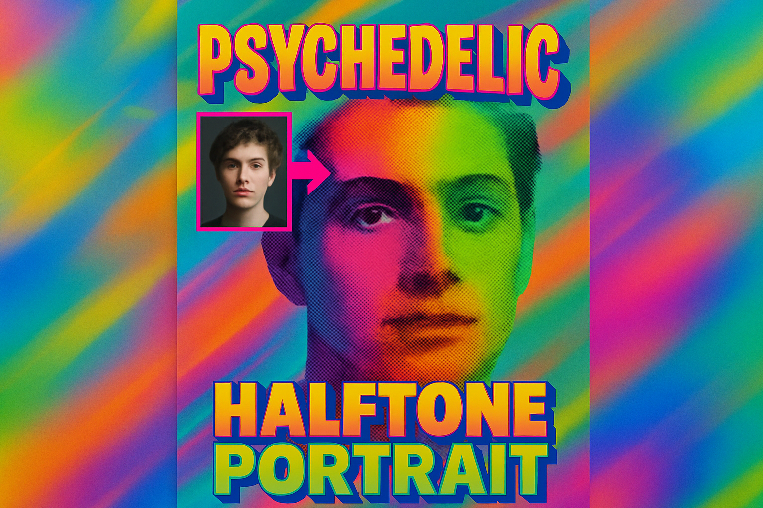 Transform Your Photos into Day-Glo Psychedelic Portraits with Photoshop