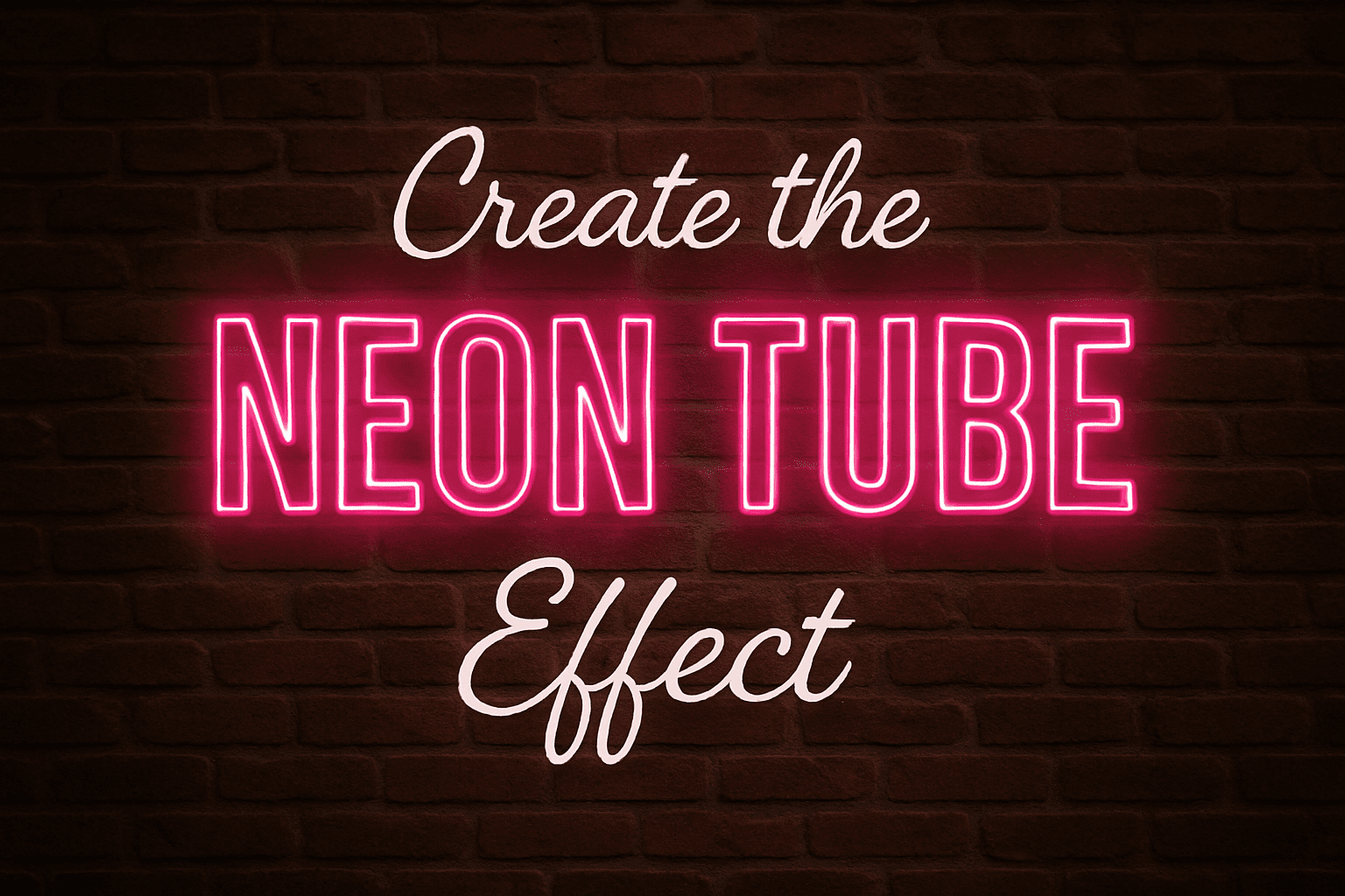 How to Create Stunning Neon Tube Sign Effects in Photoshop - Blue Lightning
