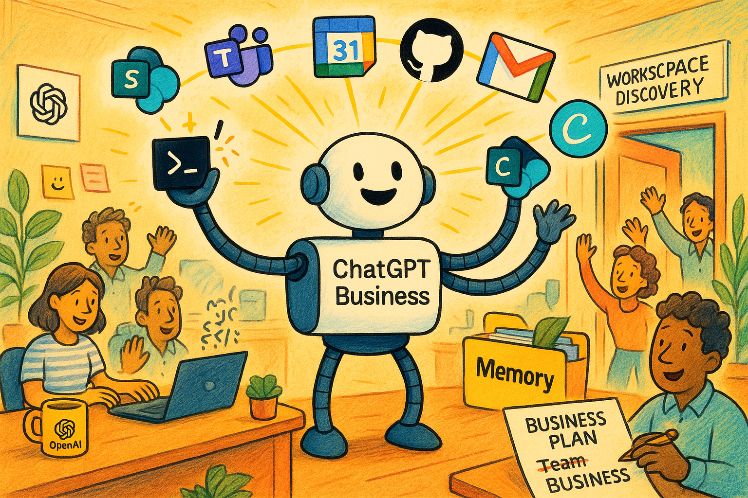 ChatGPT Business Update: Connectors GA, Project-Only Memory, Workspace Discovery, Codex, and a Plan Rename