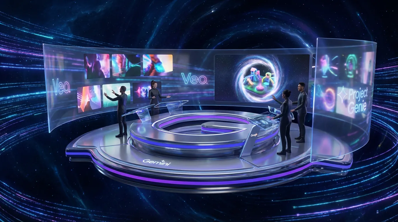 Gemini’s Creator Upgrade: Veo Video, Project Genie, Web Drafts