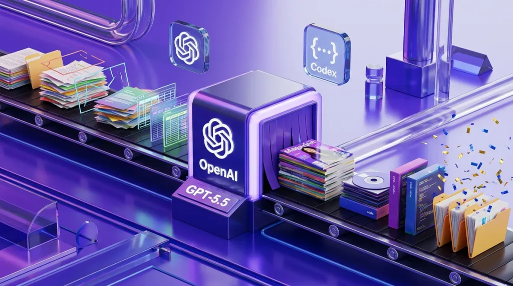 Creative factory assembly line transforms messy projects into polished assets with OpenAI GPT-5.5 console