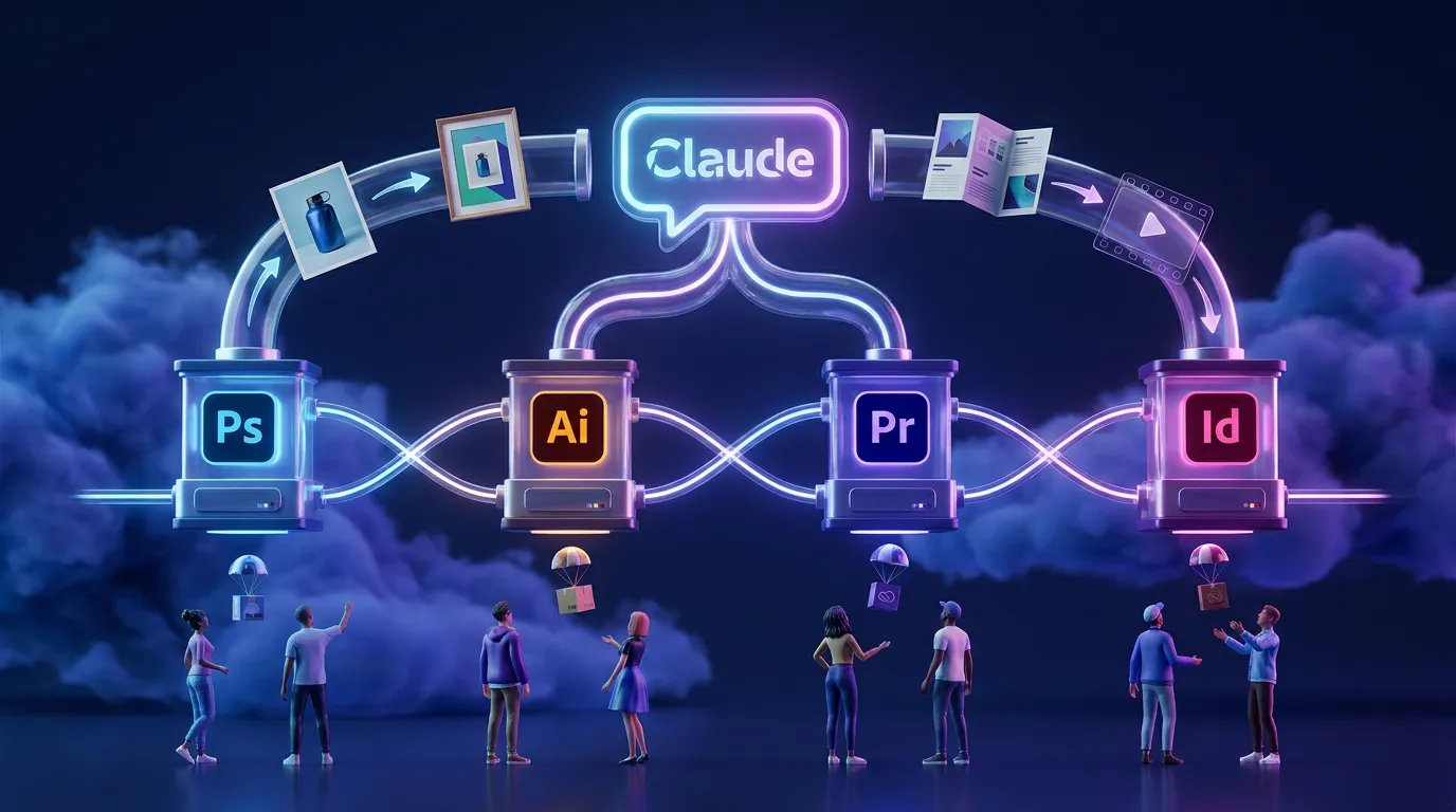 Claude Now Runs Adobe Creative Cloud Workflows